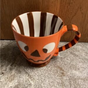 Starbucks Coffee Jack O'Lantern Monster Face 18 Oz Coffee Mug 2007